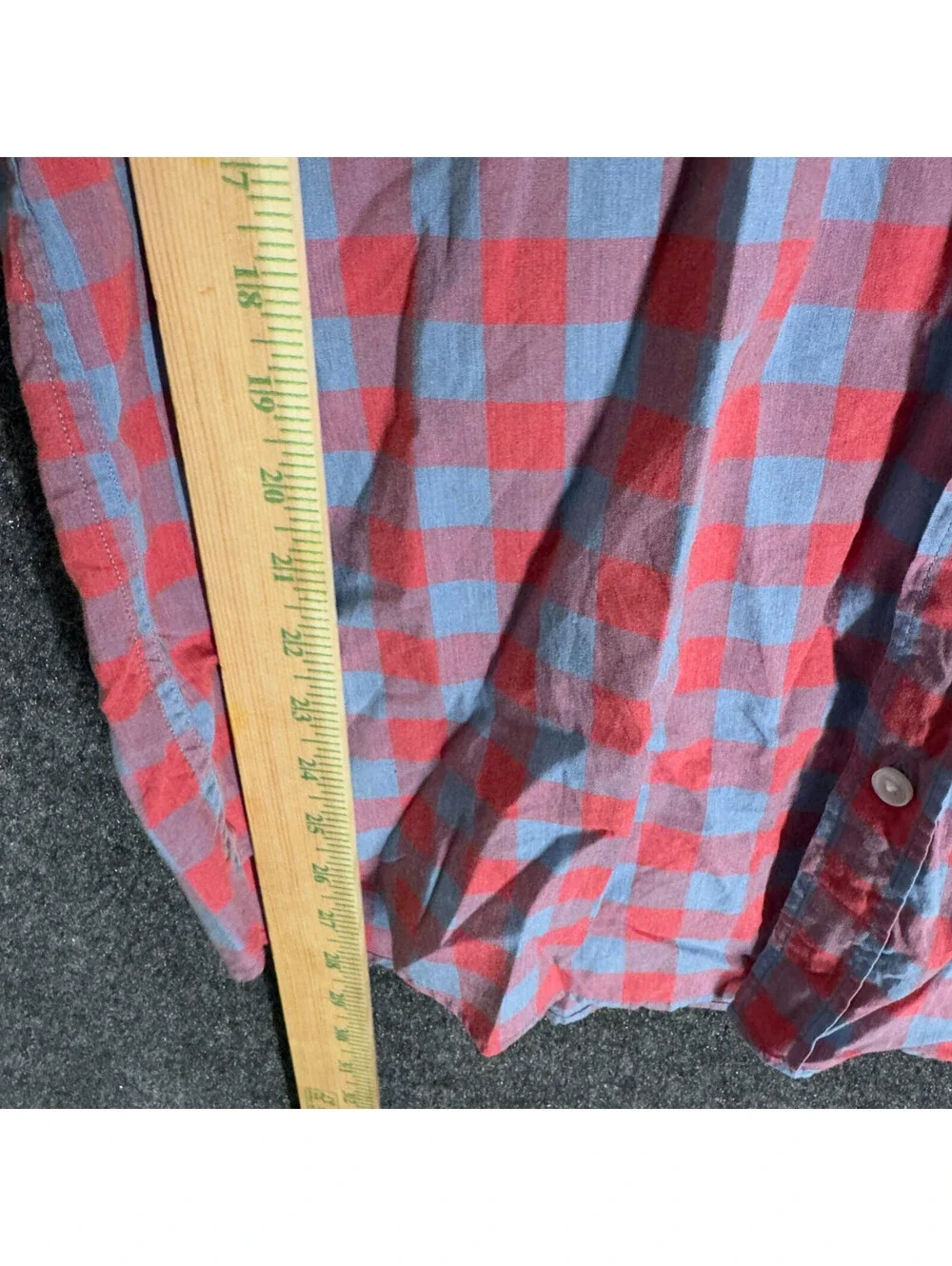 J. Crew Shirt Men L Large Blue Plaid Button Up Collared Short Sleeve Pockets
